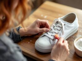 Come pulire le scarpe da ginnastica bianche con bicarbonato di sodio e dentifricio